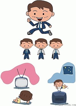 卡通男孩