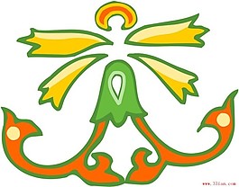 矢量传统花纹素材