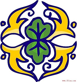 古代花纹