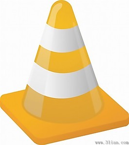 矢量路锥