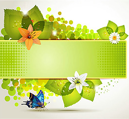 矢量靓丽花卉花纹
