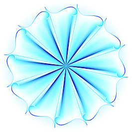 矢量立体螺旋花纹