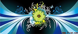 梦幻线条花纹
