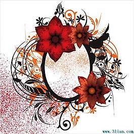 eps格式花卉花纹