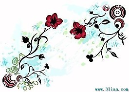 eps格式花朵花纹