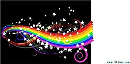 梦幻星星花纹
