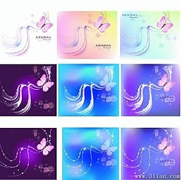 梦幻蝴蝶花纹