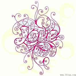 love花纹