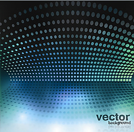 科技光芒圆点背景