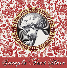 欧式花纹背景底纹