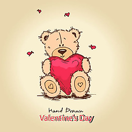 可爱泰迪熊背景