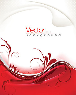 红色精美花纹背景