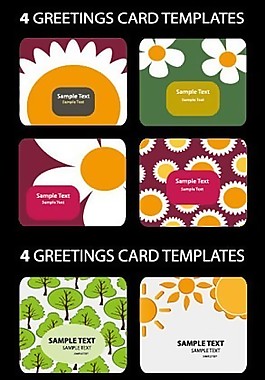 可爱的卡片背景