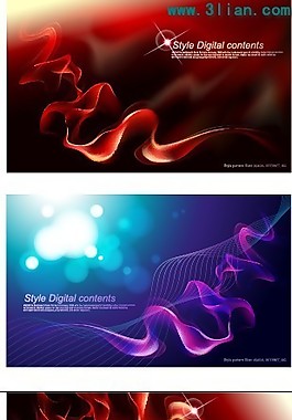 梦幻炫彩背景素材