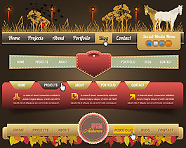 网页按钮标志设计