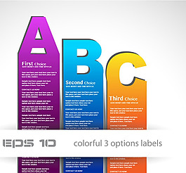 矢量创意字母标签