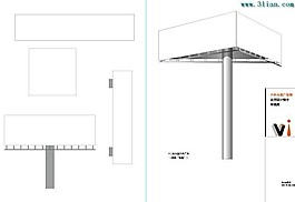 矢量户外广告牌