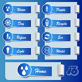 生态标签卷纸素材