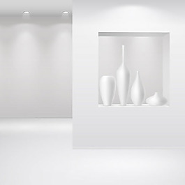 画廊展厅空白模板