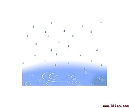 下雨 雨点