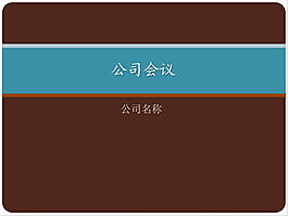 公司会议策划案ppt模板