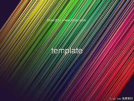 科技线条PPT模板