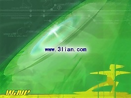 绿色科技背景PPT模板