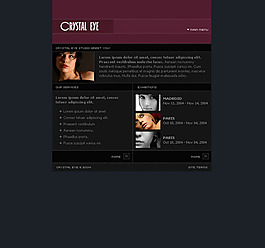 亮点女人网页模板设计