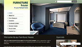 家居室内设计类黑色网页模板