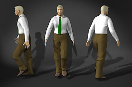 3d商务男人模型