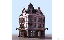 3D西方建筑模型