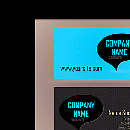创意名片设计矢量模板