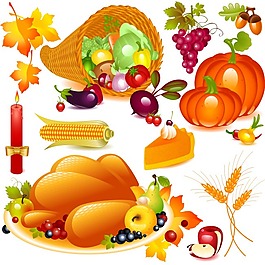 新鲜蔬果矢量素材下载