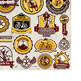 复古运动标签矢量素材