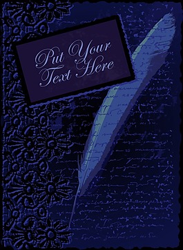 浪漫花边卡片矢量设计