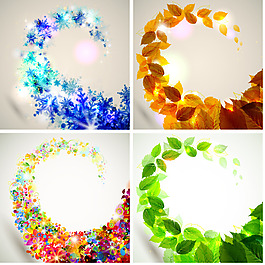 创意卡片矢量背景图