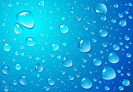 精美水滴矢量素材图