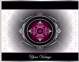 欧式花纹模板矢量图下载