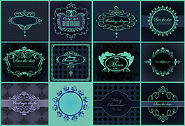 花纹贴图艺术矢量图下载