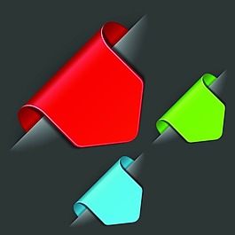 可爱贴图标签矢量图下载