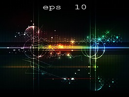 科技光芒背景矢量图下载