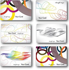 个性简介卡片矢量图下载