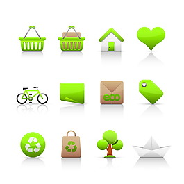 生态图标矢量素材下载