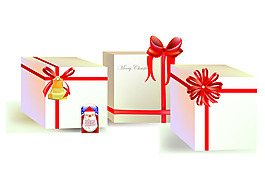 漂亮礼品盒矢量图下载