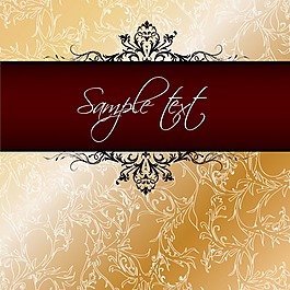 欧式花纹背景矢量图下载