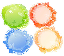 韩国花纹素材矢量图下载