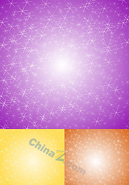 炫彩星星背景矢量图
