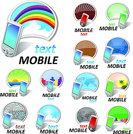 手机图表设计矢量图下载