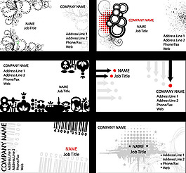 卡片设计模板矢量图下载