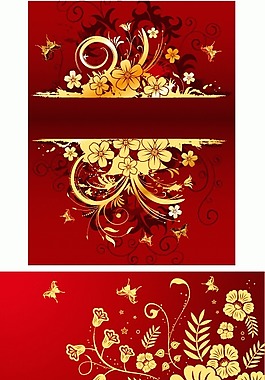 2款精美花纹矢量素材